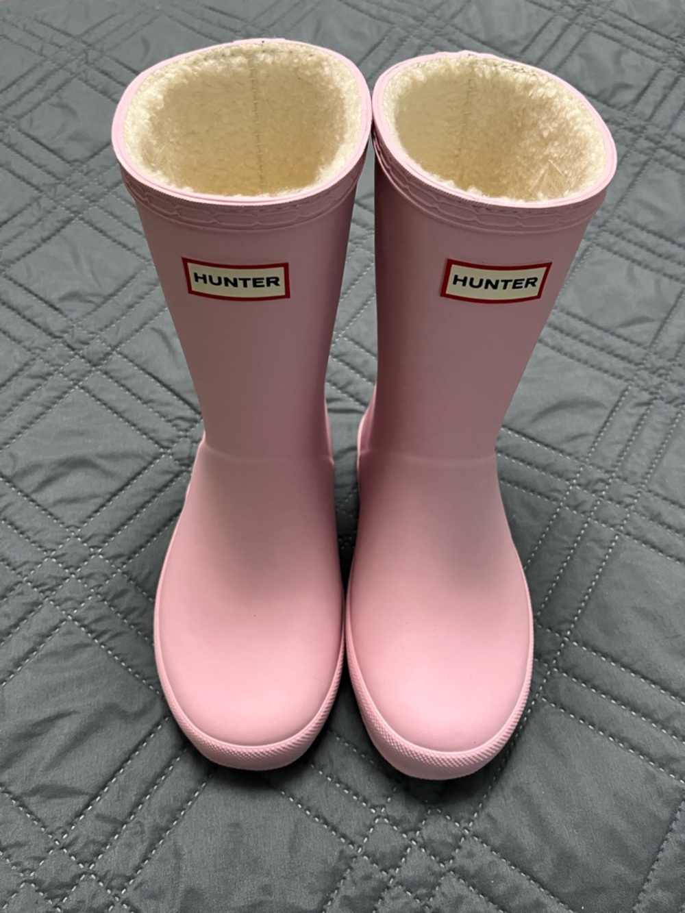 Hunter First Classic Insulated Waterproof Rain Boot - Azalea Pink size 13